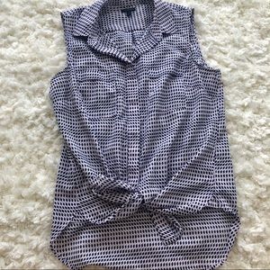 Talbots Sleeveless Collar Shirt